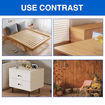 LOGJAM 300 Pcs 5 Size Plastic Hole Plugs Cover, 1/5" 1/4" 5/16" 3/8" 1/2" Round Hole Plug, Screw Caps for Furniture Cabinet
