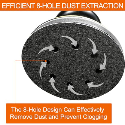 120 Pcs 5 Inch 8-Hole Hook and Loop Sanding Discs 80 to 3000 Grit - size: Mix Grit 120PCS