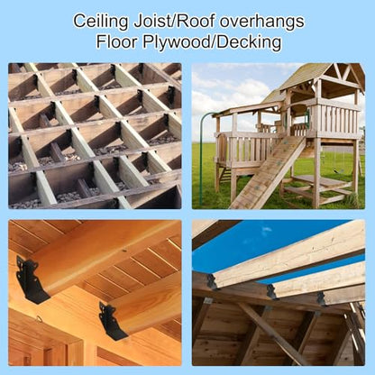 16 Pcs 2"x 4" Joist Hanger|Q235B Steel Face Mount Joist Hangers - size: 16 Pcs, style: 2"x 4"