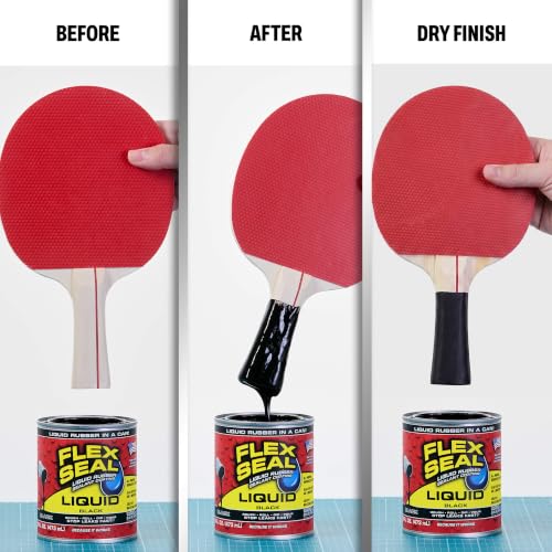 Flex Seal Liquid Rubber Sealant Coating, Waterproof, Black, 16 oz - color: Black, size: 16 oz