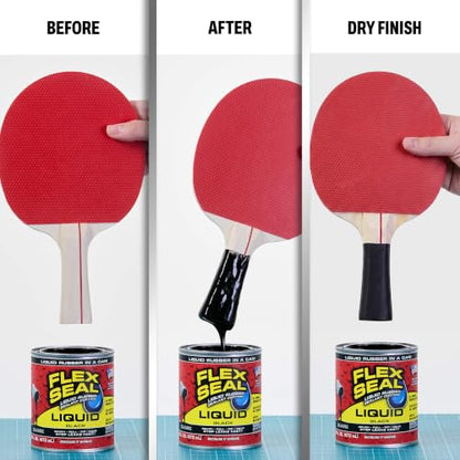 Flex Seal Liquid Rubber Sealant Coating, Waterproof, Black, 16 oz - color: Black, size: 16 oz