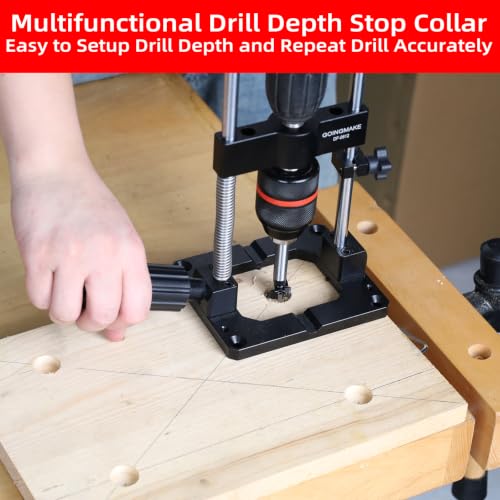 GOINGMAKE Drill Guide for Straight Holes, Portable Drill Guide