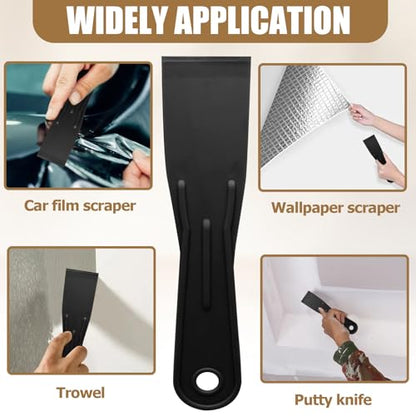 Flexible Plastic Putty Knife Set, Scraper for Spackling