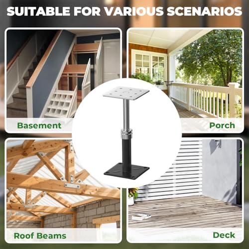 4-Pack 11-16 in House Joist Jacks for Leveling and Lifting, Black - color: Black, size: 11-16 in