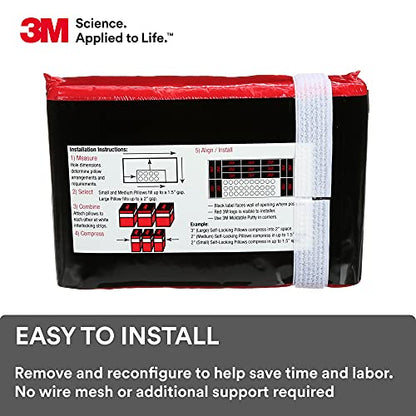 3M Fire Barrier Self-Locking Pillows FB369SL, Large, 3 in x 6 in x 9 in - size: Large