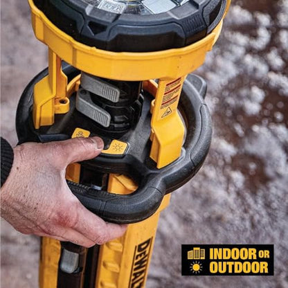 DEWALT 20V MAX LED Work Light with Stand, Tripod Light, 3000 Lumens of Brightness with 3 Modes, Tool Only (DCL079B)