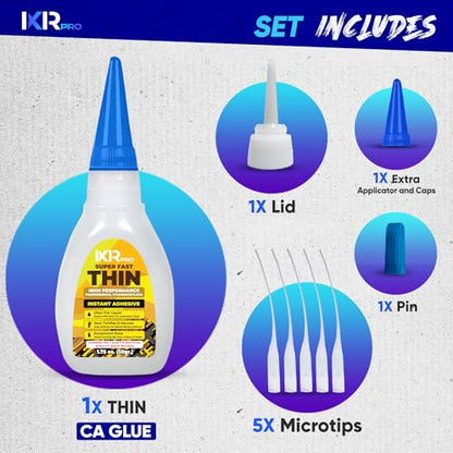 Thin CA Glue, Super Glue, Cyanoacrylate Adhesive, 1 Pcs 1.75oz Repair kit - size: 1 Pack