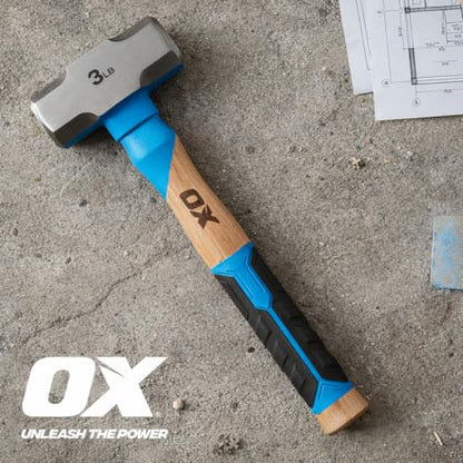 OX 3 lb Sledge Hammer - Mini Sledge with Hickory Handle - style: 3lb Club Hammer