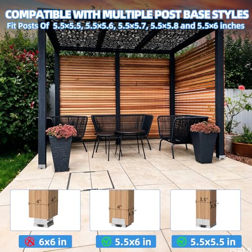 Post Base-Metal Post Brackets-Deck Post Anchors-Stainless Steel