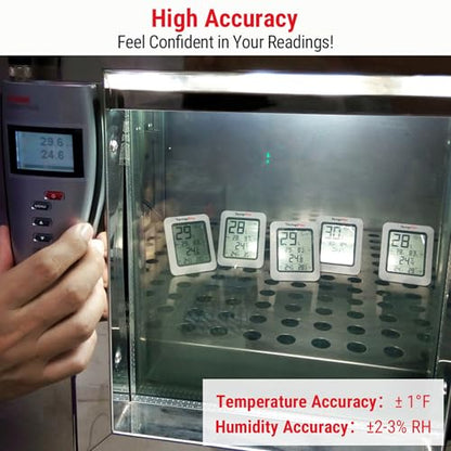 TempPro TempAir Digital Hygrometer Indoor Thermometer Humidity Monitor - color: White