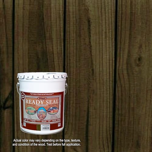 Ready Seal Exterior Wood Stain & Sealer, Mission Brown, 5 Gallon - color: Mission Brown, size: 5 Gallon