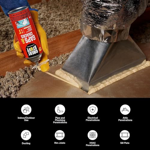 Great Stuff 157911 Insulating Foam Sealant, 20 Ounce, Ivory (Pack of 2) - size: Pack of 2