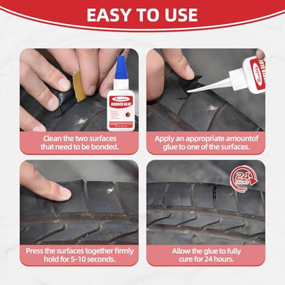 Realth Rubber Glue 30g 2 Pack Fast-Drying Strong - size: 60g, style: Rubber Glue