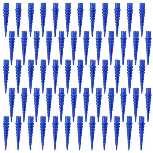 Bokon 60 Pcs Wood Anchor, Stripped Screw Hole Repair Kit,Blue - color: Blue