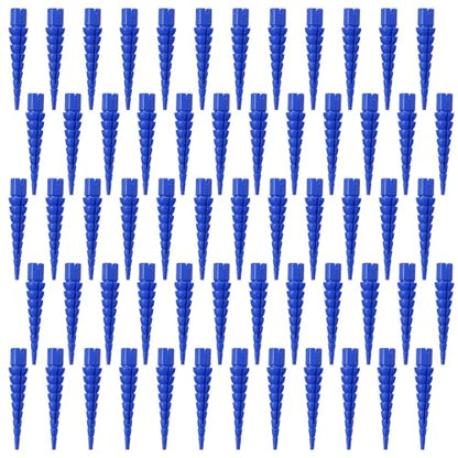 Bokon 60 Pcs Wood Anchor, Stripped Screw Hole Repair Kit,Blue - color: Blue