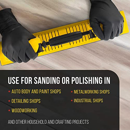 Dura-Gold Adjustable Radius Flex Longboard Hand Sanding Block, Hook & Loop - style: Radius Flex