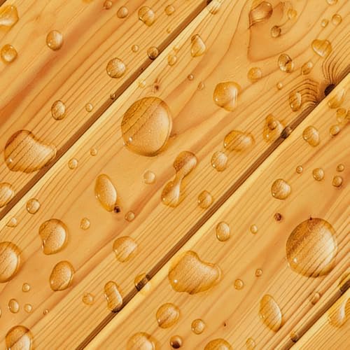 Advanced Wood Stain&Sealer, (Light Oak, 5 Gallon), Enhances Wood Grain, Waterproof, Flexible, Crack Resistant, Weather Resistant, Non-Toxic Environmentally Friendly, to Wooden, Furniture, Fence, Shed - color: Light Oak, size: 5 Gallon