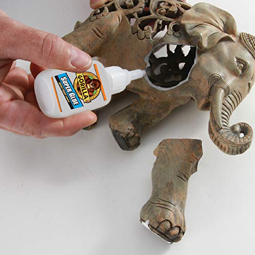 Gorilla Super Glue, All Purpose and Fast Setting, Clear, 20 g - size: 20g