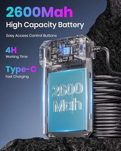 Endoscope Camera with Light, Inspection Borescope Camera 4.3" IPS Screen