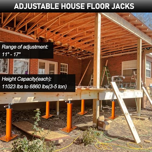 Djustable House Floor Jacks for Leveling