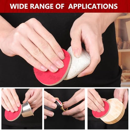 Shinboc 20 PCS 3 Inch Sanding Sponge 400 Grit, Hook and Loop Sanding Disc - style: 400 Grit