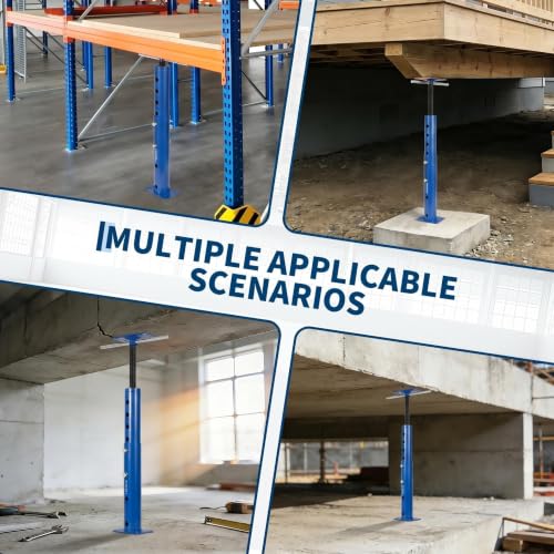 OUTLANE House Floor Jacks, 2 Pack 19"-36" Adjustable Jack Post 18000 LBS - color: Blue, size: 19"-36"