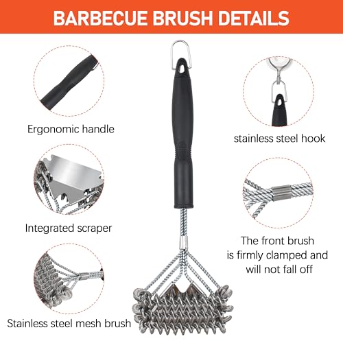Grill Brush for Outdoor Grill - Safe Barbecue Brush Cleaning Brush