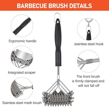 Grill Brush for Outdoor Grill - Safe Barbecue Brush Cleaning Brush
