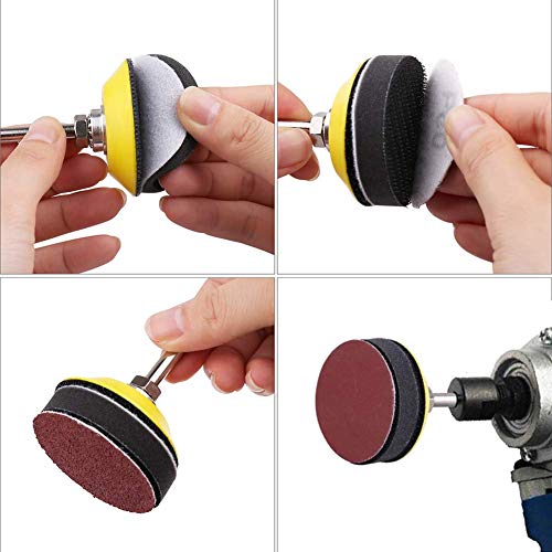 100 Pieces 2 Inch Sanding Discs, 80-3000 Grit Sandpaper