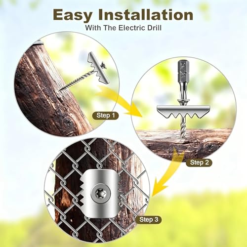 Fence Nail Fixture, 304 Stainless Steel,2", 50 pcs - color: Silver, size: 2"