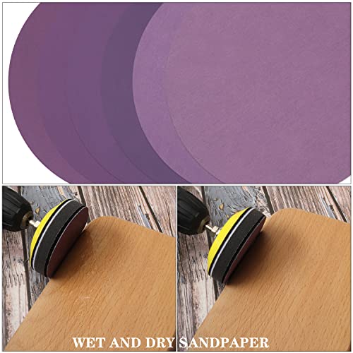 MAXMAN 3" Sanding Discs, 600-5000 Grit Wet/Dry Sandpaper, for Wood/Metal - style: 3 Inch