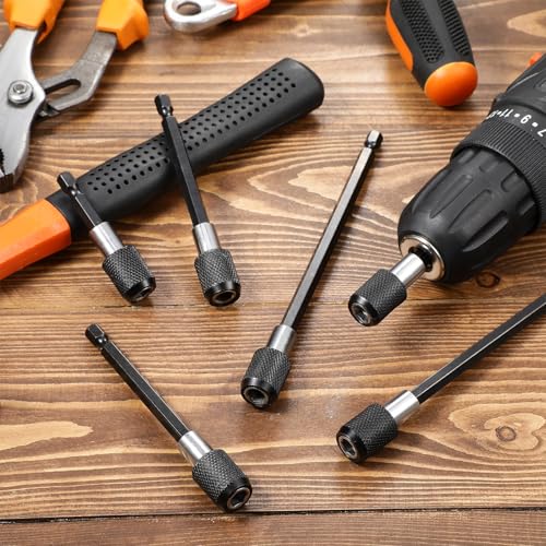 Chumia 12 Pieces Extender Drill Bit Extension, Drill Extension Bit Holder