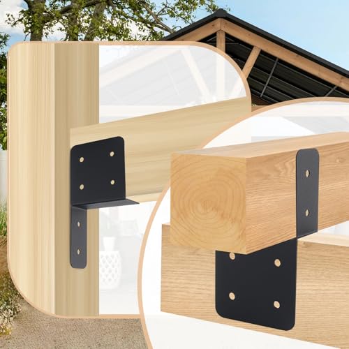 4 Pcs 2“x 4" Joist Anchor Connector Fit 2"x 4"Post for Light Steel Frame - size: 2"x 4" - 4 Pieces, style: Joist Anchor Connector