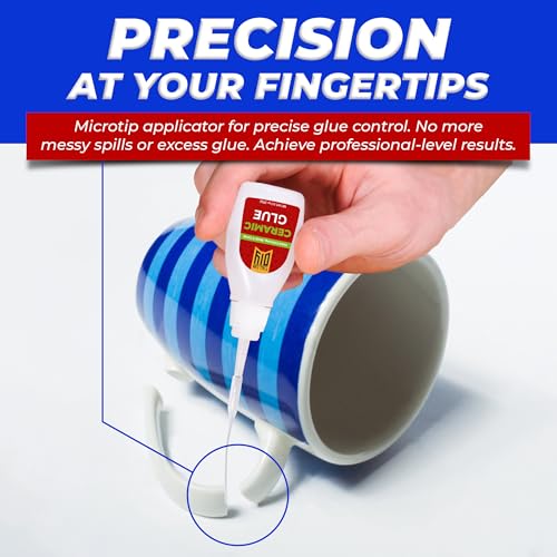 Y’allCanDiy Ceramic Glue Repair for Pottery, Porcelain, Super Glue 4 Pack - size: 4 Pack