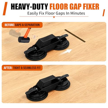 Floor Gap Fixer Tool with Suction Cup,Laminate Floor Gap Repair Kit
