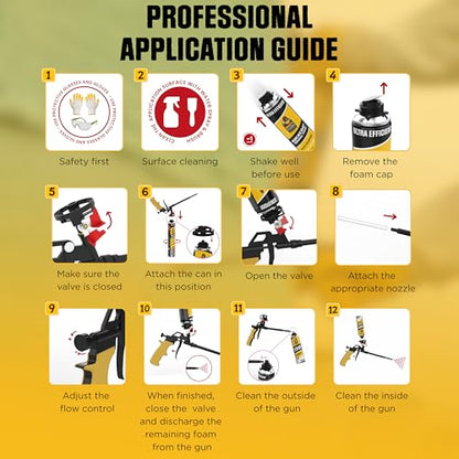 Spray Foam Insulation, 1 Pack 20 Board ft, Thermal & Acoustic - size: 1 Pack, style: Insulation Foam
