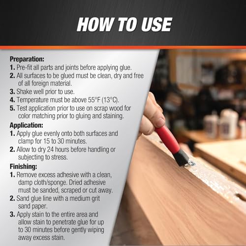8 Oz. Dap 00480 Tan Weldwood Professional Wood Glue (Pack of 2) - size: 8 Oz (Pack of 2)