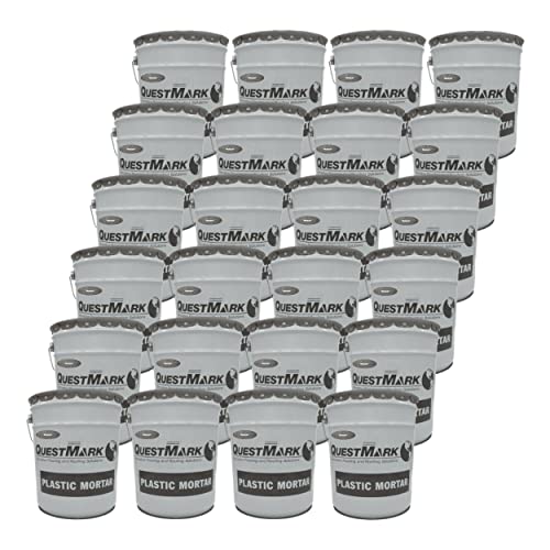 QuestMark 2110 High Traffic Epoxy Concrete Floor Patch and Resurfacer High Impact and Abrasion Resistant (5 Gallon Pallet, Natural, 1) - color: Natural, size: 5 Gallon (Bulk of 24)