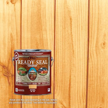 Ready Seal Exterior Wood Stain & Sealer, Natural Light Oak, 1 Gallon - color: Natural / Light Oak, size: 1 Gallon