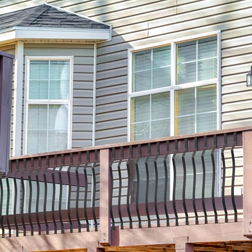 Akenow Deck Balusters, 36"x1", 51 Pack Metal Deck Spindles with Screws - size: 36 Inch