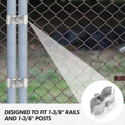 Zonon 24 Set Dog Kennel Panel Clamps, 1-3/8" Chain Link Fence Panel Clamps