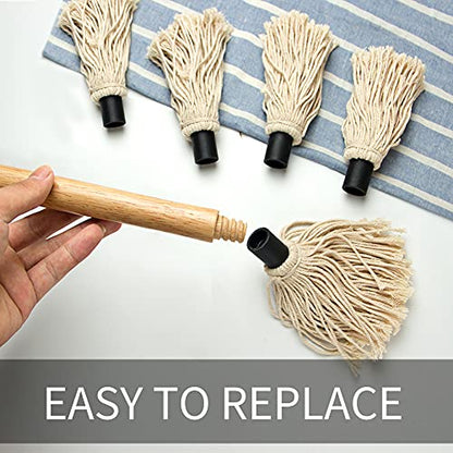 YFWOOD 18 Inch BBQ Mop Sauce Brushes Basting Brush Evenly Sauce Mop - color: BBQ Mop Brush