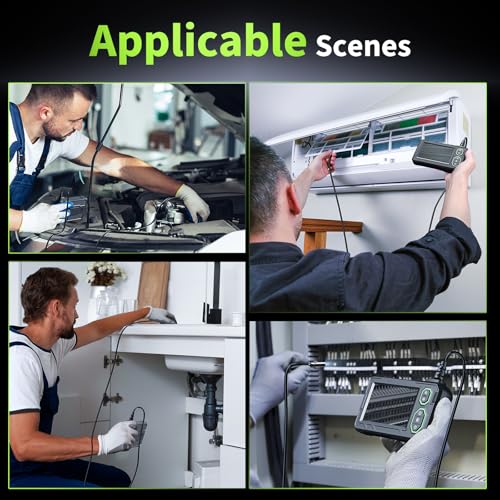 Endoscope Camera with Light, 1920P HD Borescope Tools, Dark Green(16.5FT)