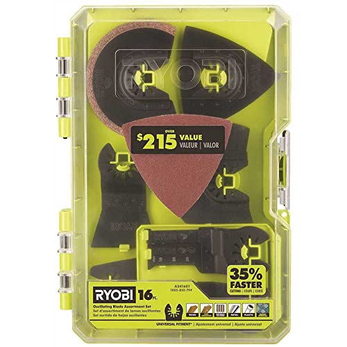 16 PC. OSCILLATING Multi-Tool Blade Accessory Set
