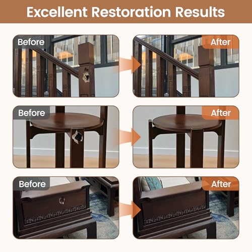 Boncart 21.16 oz 2-Part AB Epoxy Wood Putty - color: Dark Brown