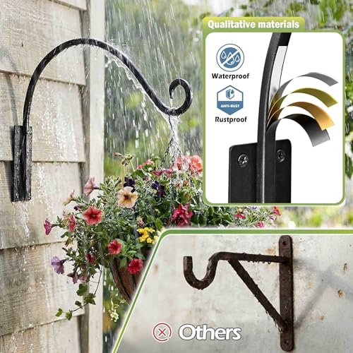 Heavy Duty Plant Hanger Bracket: 16 Inch 2 Pack Hanging Plant Bracket - size: 1A-16" 2PCs