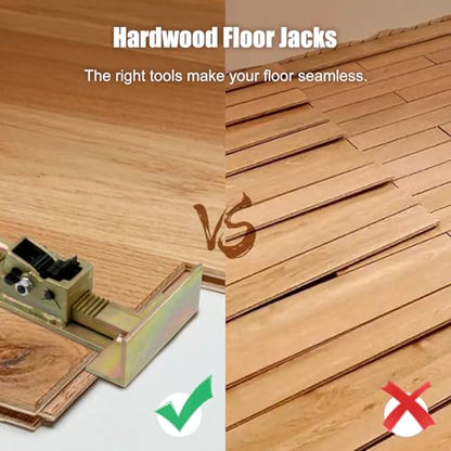 CNQLIS 2PCS Hardwood Flooring Jacks, Positioning Tool for Laminate - color: Brass