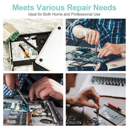 300Pcs Black Laptop Notebook Computer Replacement Screws Kit