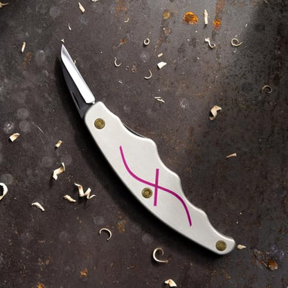 FLEXCUT Carving Tools Detail Jack | Ergonomic Wood Carving Knife with Ergonomic Aluminum Pistol Grip Style Handle to Minimize Hand Fatigue | JKN90 | Made in the USA - style: Detail Jack