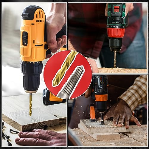 22Pcs Screw Extractor Set Left Hand Drill Bit Set with Hex Adapter - size: 22Pcs